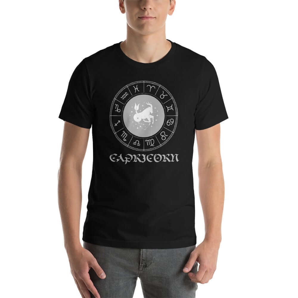 Capricorn Zodiac Star Sign Short-Sleeve Unisex T-Shirt, Tees, $ 33.44, A Moment Of Now™