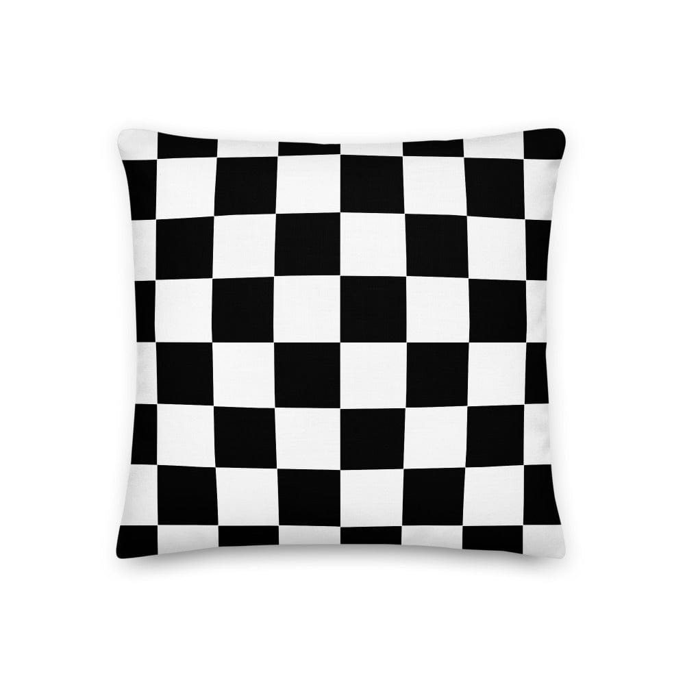 Check Pattern Black & White Geometric Decorative Throw Pillow Cushion Pillow A Moment Of Now Women’s Boutique Clothing Online Lifestyle Store