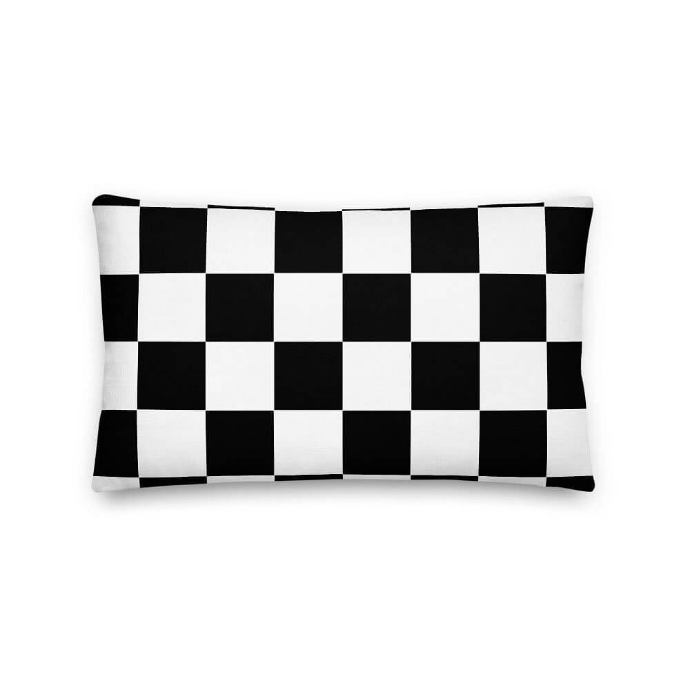 Check Pattern Black & White Geometric Decorative Throw Pillow Cushion, Pillow, $ 64.50, A Moment Of Now™