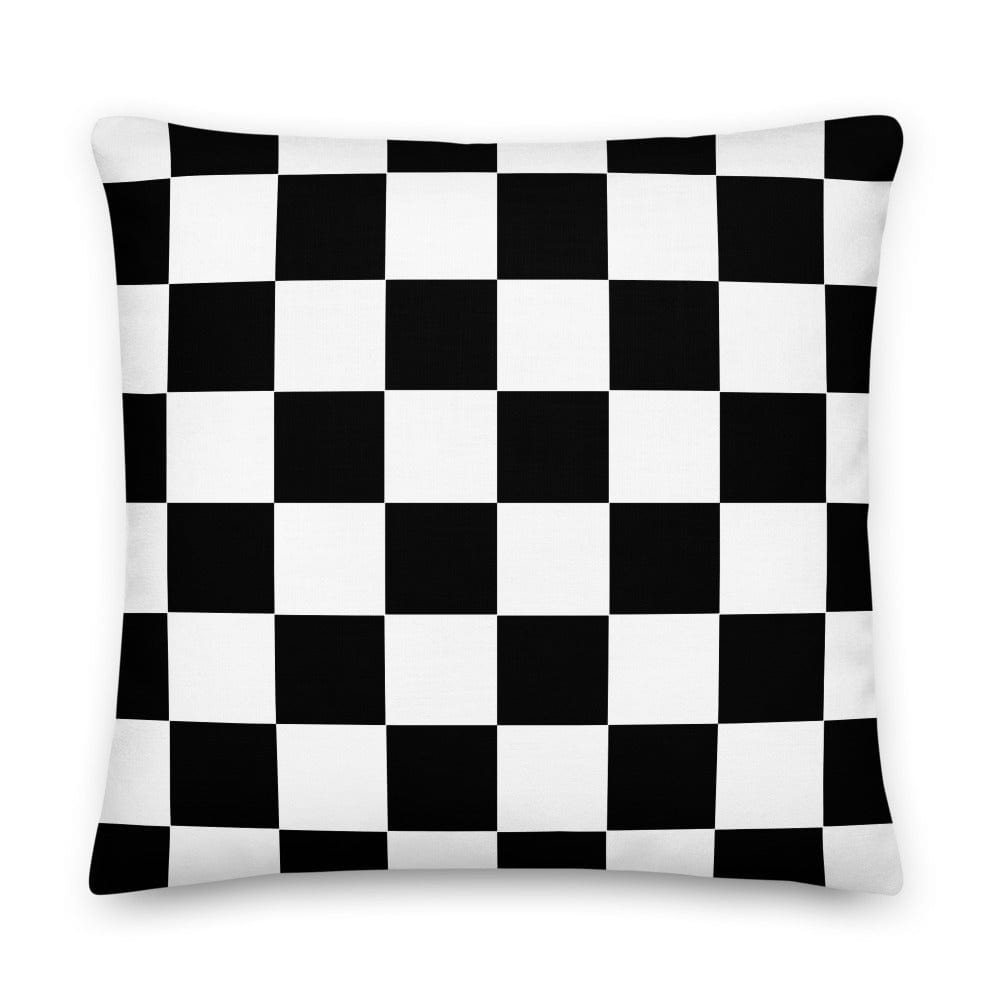 Check Pattern Black & White Geometric Decorative Throw Pillow Cushion Pillow A Moment Of Now Women’s Boutique Clothing Online Lifestyle Store