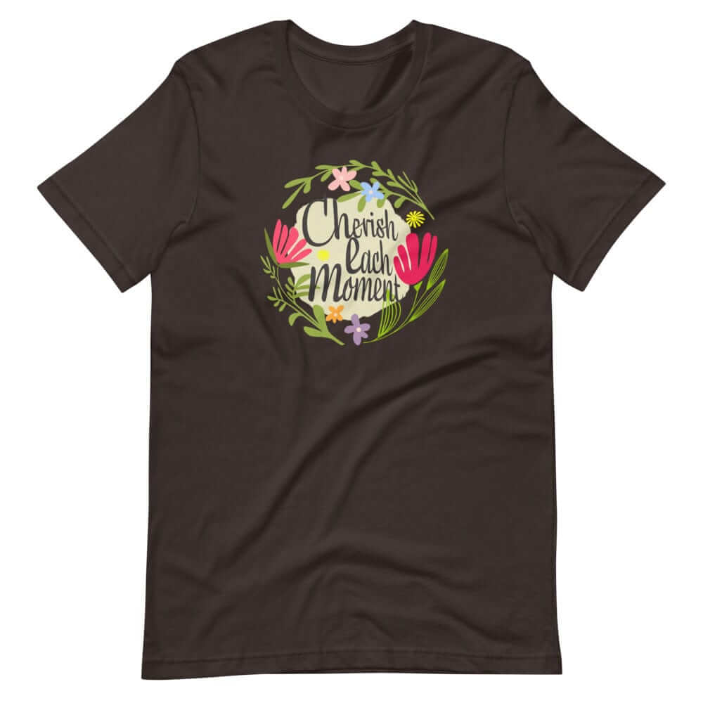 Cherish Each Moment Spring Flower Short-Sleeve Unisex T-Shirt, T-shirts, $ 34.00, A Moment Of Now™