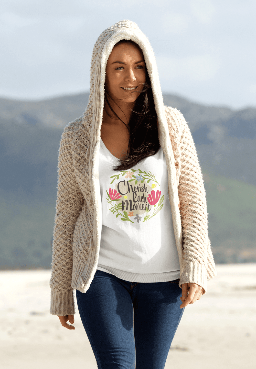 Cherish Each Moment Spring Flowers Unisex Tank Top, Tank Top, $ 33.50, A Moment Of Now™