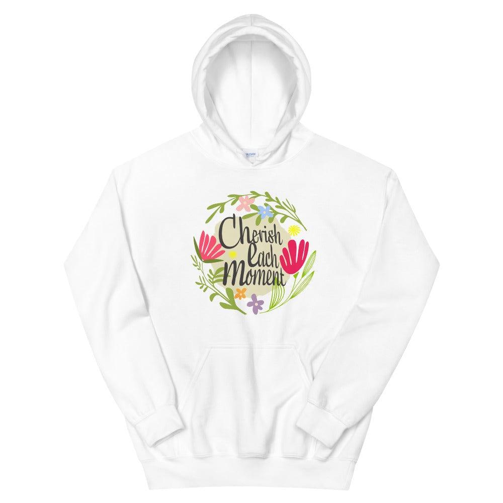 Cherish Each Moment Spring Flowers Unisex Hoodie, Hoodie, $ 41.50, A Moment Of Now™