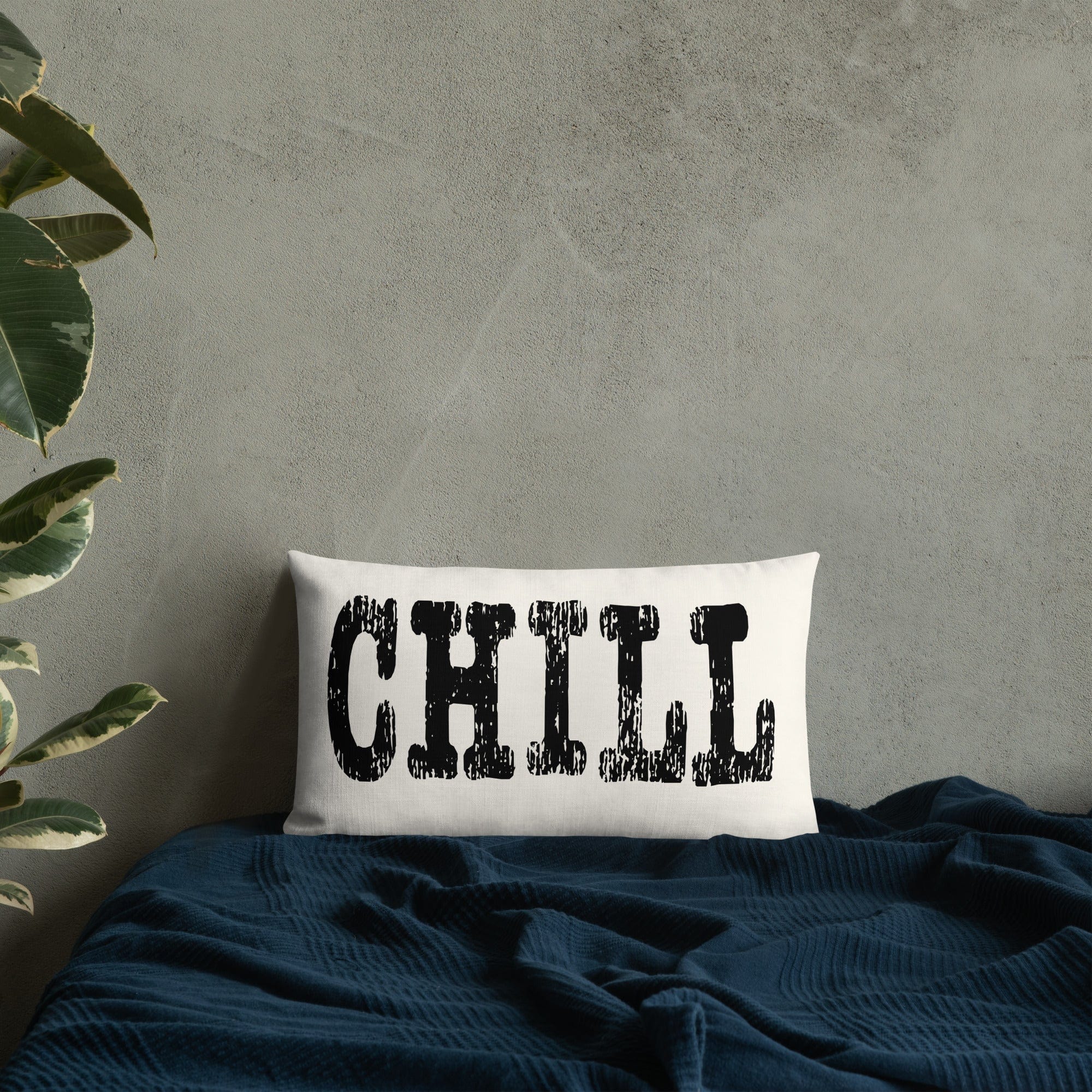Shop CHILL Inspirational Quote Decorative Throw Pillow Accent Cushion, Throw Pillows, USA Boutique