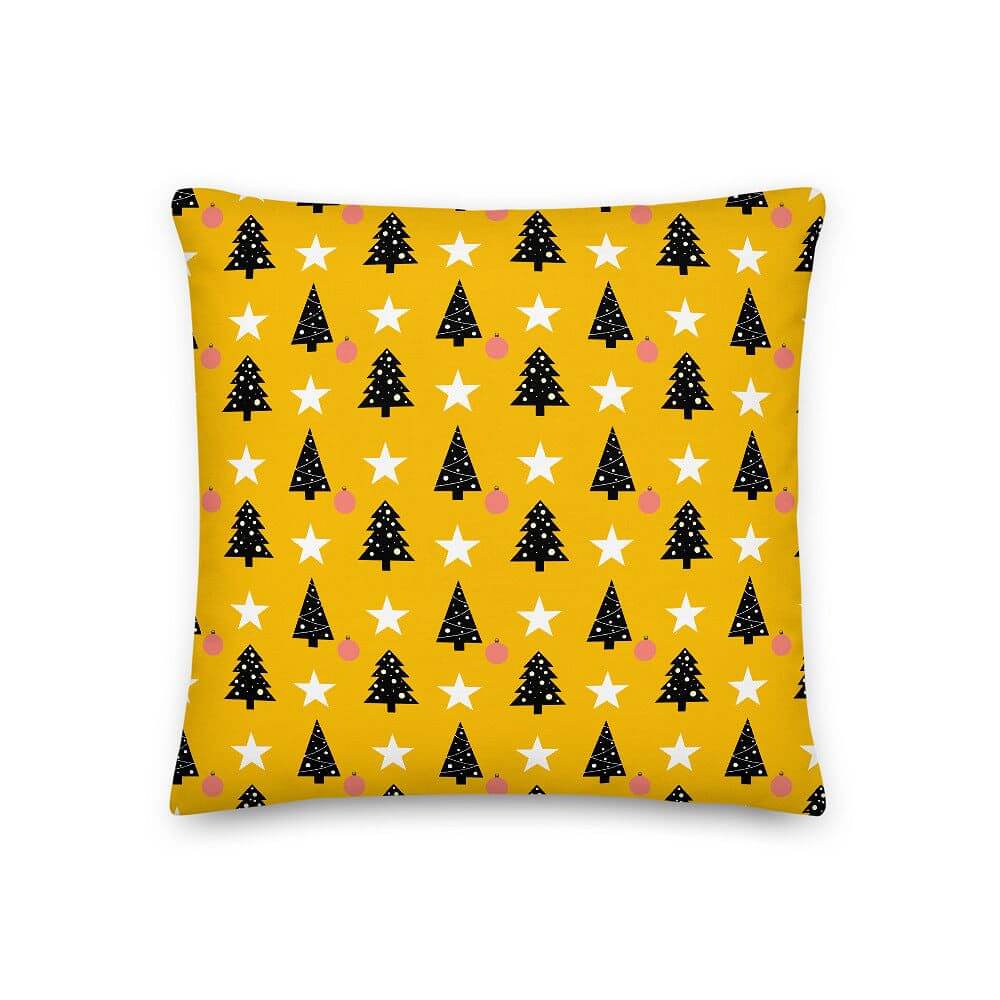 Christmas Holiday Gold Decorative Throw Pillow Cushion, Pillow, $ 64.50, A Moment Of Now™