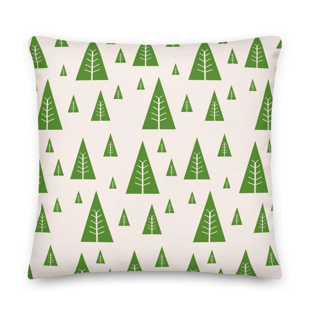 Christmas Holiday Tree Pattern Green Decorative Throw Pillow Cushion, A Moment Of Now, $ 71.50