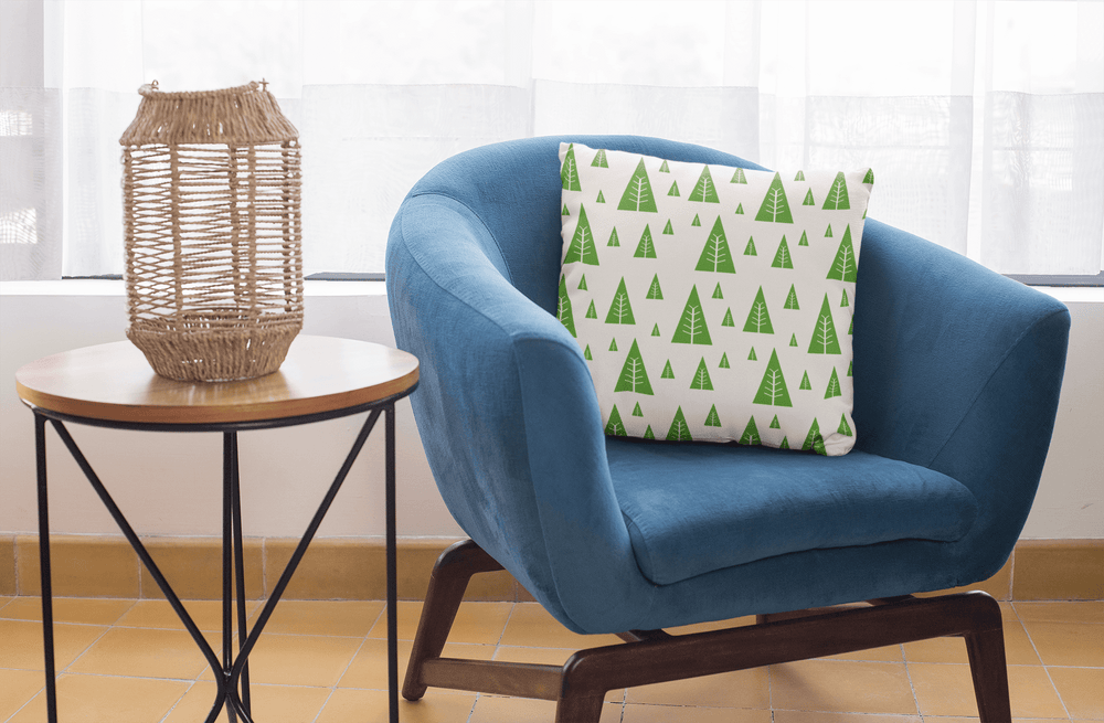 Christmas Holiday Tree Pattern Green Decorative Throw Pillow Cushion, Pillow, $ 64.50, A Moment Of Now™