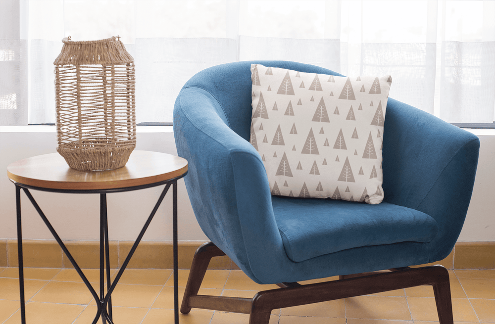 Christmas Holiday Tree Pattern Minimal Style Decorative Throw Pillow Cushion, Throw Pillows, $ 64.50, A Moment Of Now™