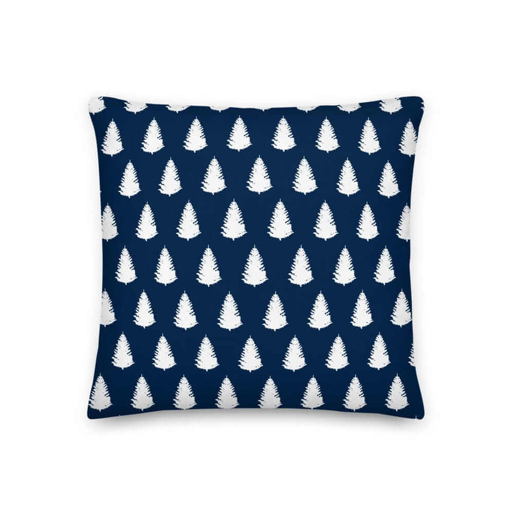 Christmas Tree Holiday White Oxford Blue Decorative Pillow Cushion, Pillow, $ 64.50, A Moment Of Now™