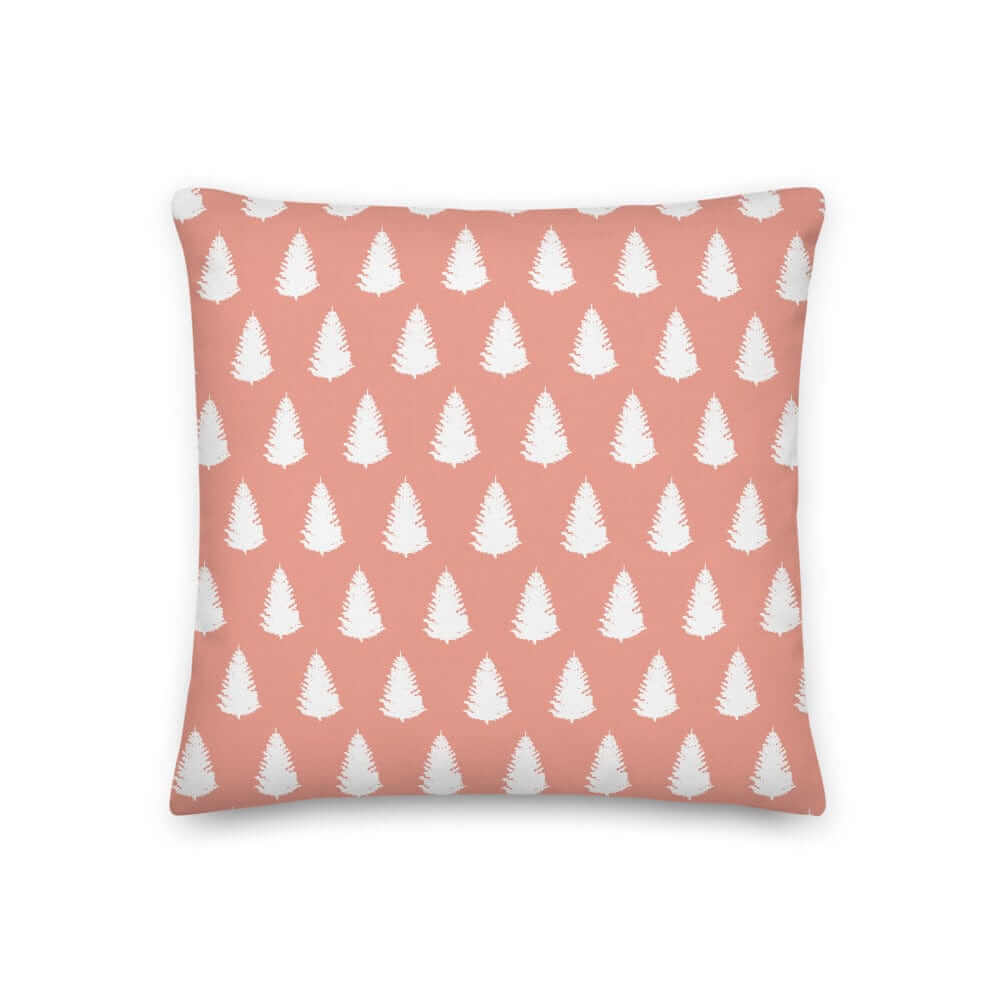 Christmas Tree Holiday White & Pink Decorative Throw Pillow Cushion, Pillow, $ 64.50, A Moment Of Now™