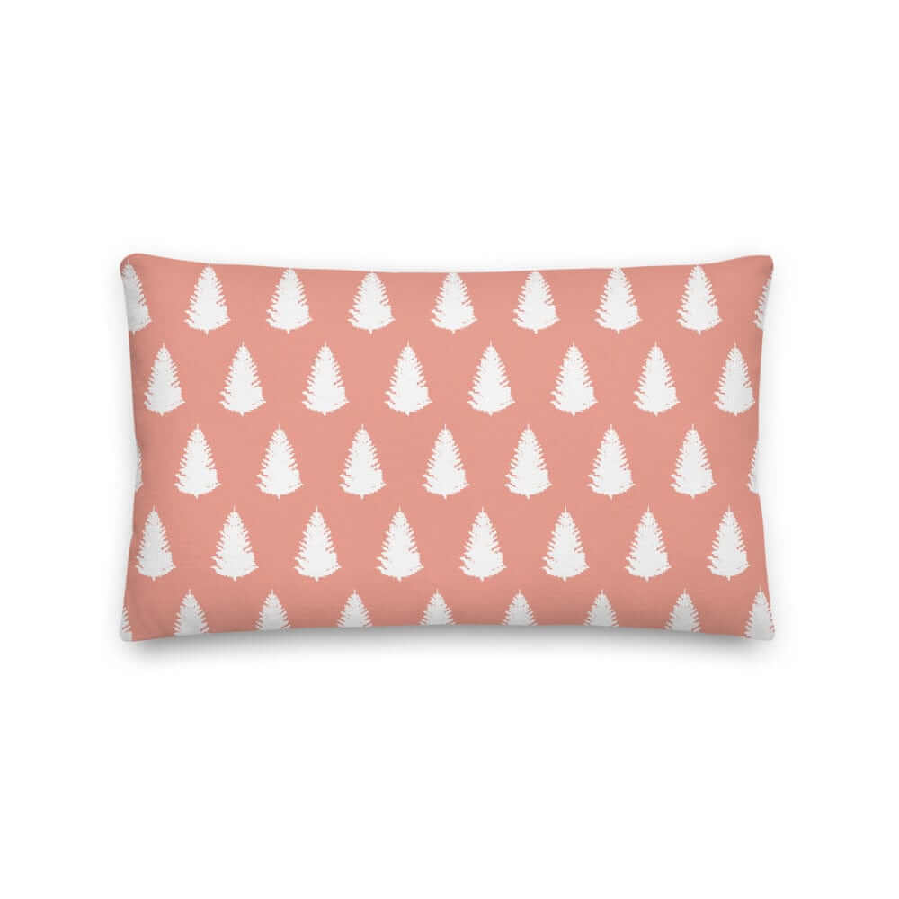 Christmas Tree Holiday White & Pink Decorative Throw Pillow Cushion, Pillow, $ 61.50, A Moment Of Now™