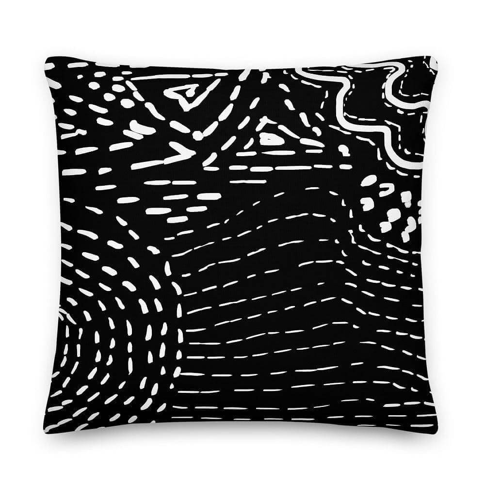 Claire Abstract Dots and Lines Decorative Throw Pillow Cushion, Pillow, $ 71.50, A Moment Of Now™
