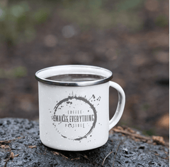 Shop Coffee Makes Everything Possible Coffee Tea Enamel Cup Mug, Mug, USA Boutique