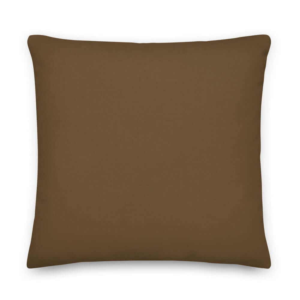Coffee Solid Color Decorative Throw Pillow | Warm Brown Decor, Throw Pillows, $ 61.50, A Moment Of Now™