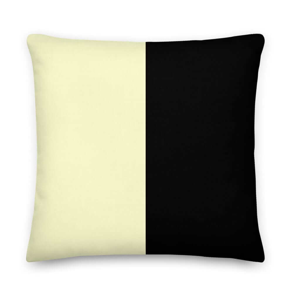 Cream and Black Triangle Pattern Decorative Throw Pillow Cushion, Pillow, $ 61.50, A Moment Of Now™