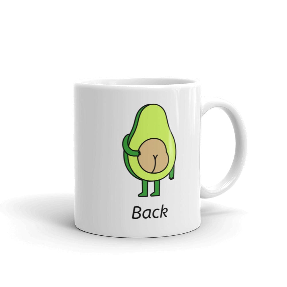 Shop Cute Avocado Front and Back Coffee Tea Cup Mug, Mugs, USA Boutique