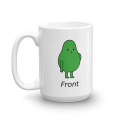 Shop Cute Avocado Front and Back Coffee Tea Cup Mug, Mugs, USA Boutique
