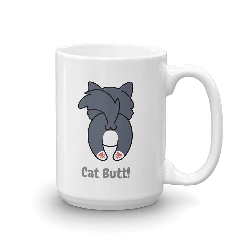 Cute Kitty Cat Butt Coffee Tea Cup Mug, A Moment Of Now, $ 24.50