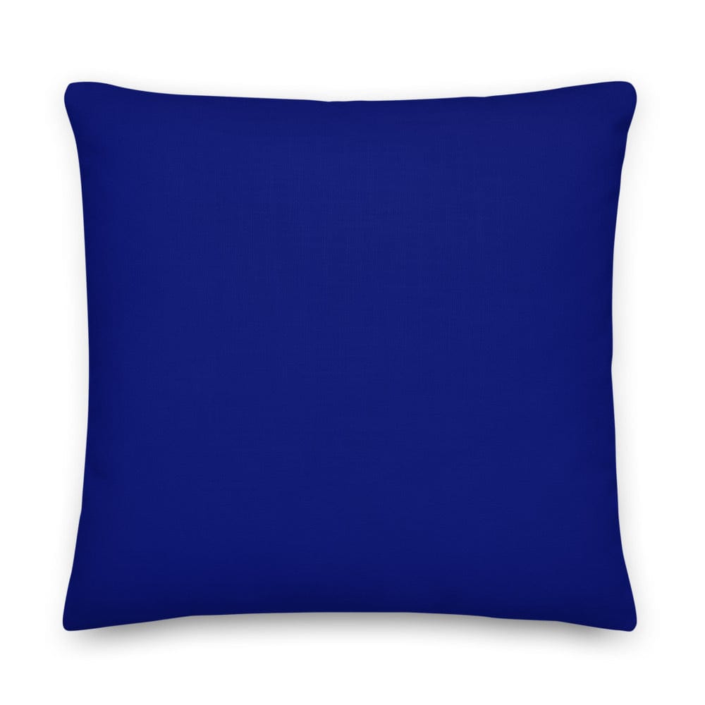 Shop Dark Imperial Blue Solid Color Decorative Throw Pillow Cushion, Pillow, USA Boutique