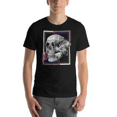 Shop Deadly Love skeleton and Rose Short-Sleeve Unisex T-Shirt, sweatshirts, USA Boutique