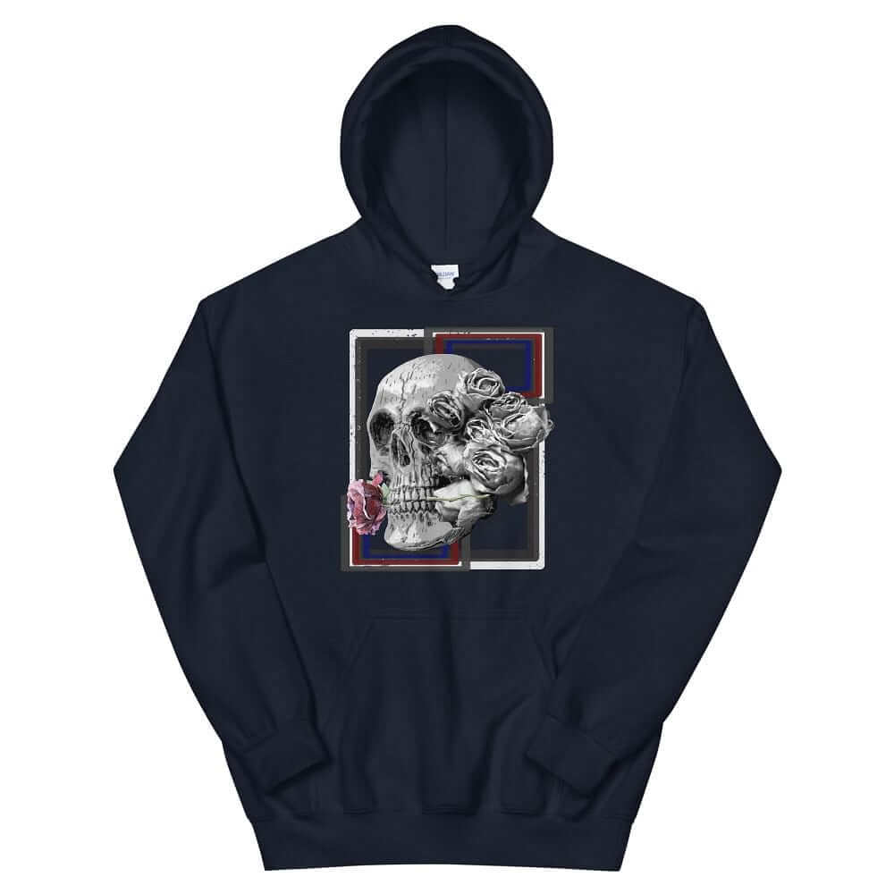 Deadly Love Skull Skeleton and Rose Hoodie | Gothic Fashion, Hoodies, $ 41.24, A Moment Of Now™