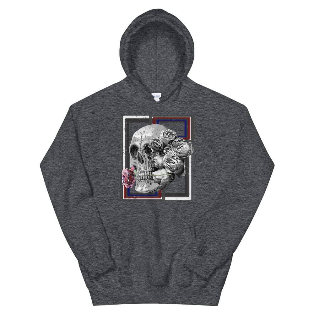 Deadly Love Skull Skeleton and Rose Hoodie | Gothic Fashion, Hoodies, $ 41.24, A Moment Of Now™
