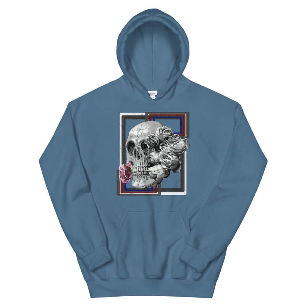 Deadly Love Skull Skeleton and Rose Hoodie | Gothic Fashion, Hoodies, $ 41.24, A Moment Of Now™