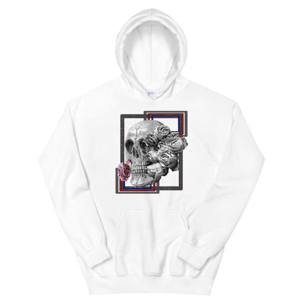 Deadly Love Skull Skeleton and Rose Hoodie | Gothic Fashion, Hoodies, $ 41.24, A Moment Of Now™