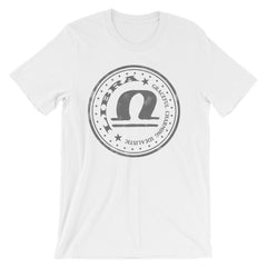 Shop Distressed Libra Zodiac Horoscope Astrology Symbol Men Women Unisex short sleeve t-shirt, Tops, USA Boutique