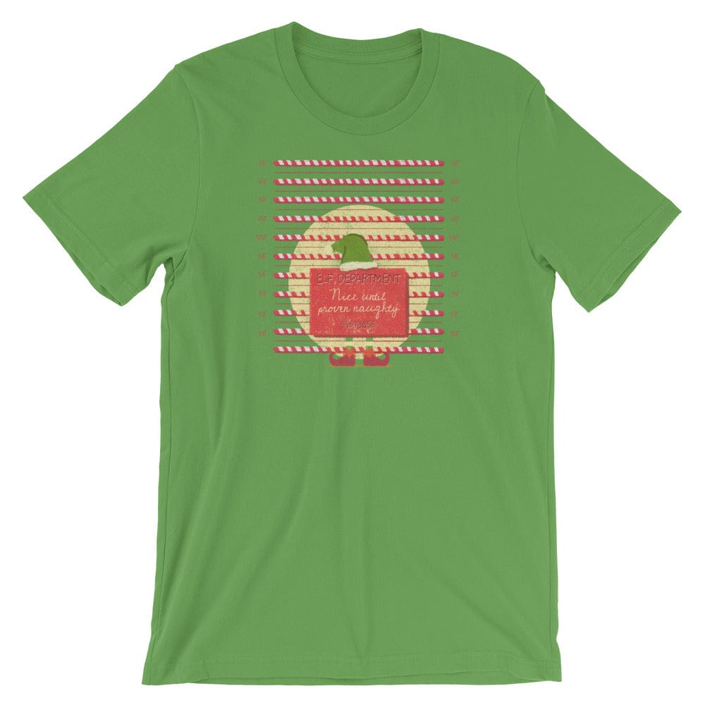 Shop Elf Department Nice Until Proven Naughty Short-Sleeve Unisex T-Shirt, Tees, USA Boutique