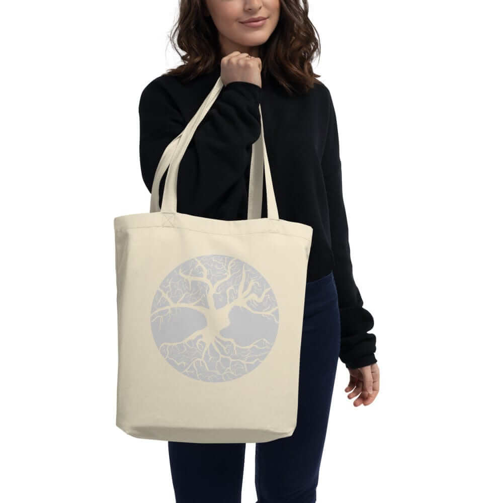 Tree Of Life Organic Cotton Tote Bag | Eco-Friendly Sustainable, Shoppers, $ 32.90, A Moment Of Now™