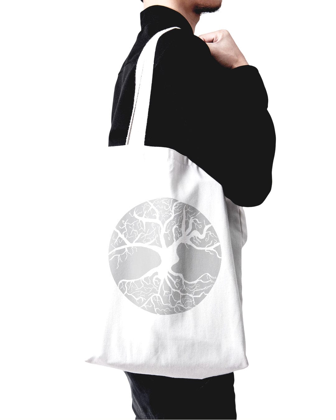 Shop Organic Cotton Tote Bag Tree of Life Symbol Stylish & Eco-Friendly, Shoppers, USA Boutique