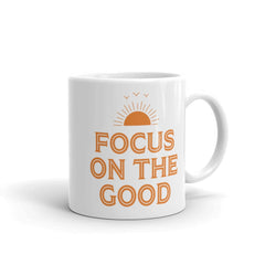 Shop Focus On The Good Inspirational Quote Posit Lifestyle Coffee Tea Cup Mug, Mug, USA Boutique