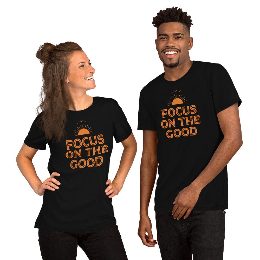 Shop Focus On The Good Inspirational Quote Positive Lifestyle Short-Sleeve Unisex T-Shirt, Tees, USA Boutique