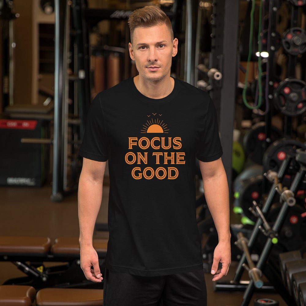 Focus On The Good Inspirational Quote Positive Lifestyle Short-Sleeve Unisex T-Shirt Tees A Moment Of Now Women’s Boutique Clothing Online Lifestyle Store
