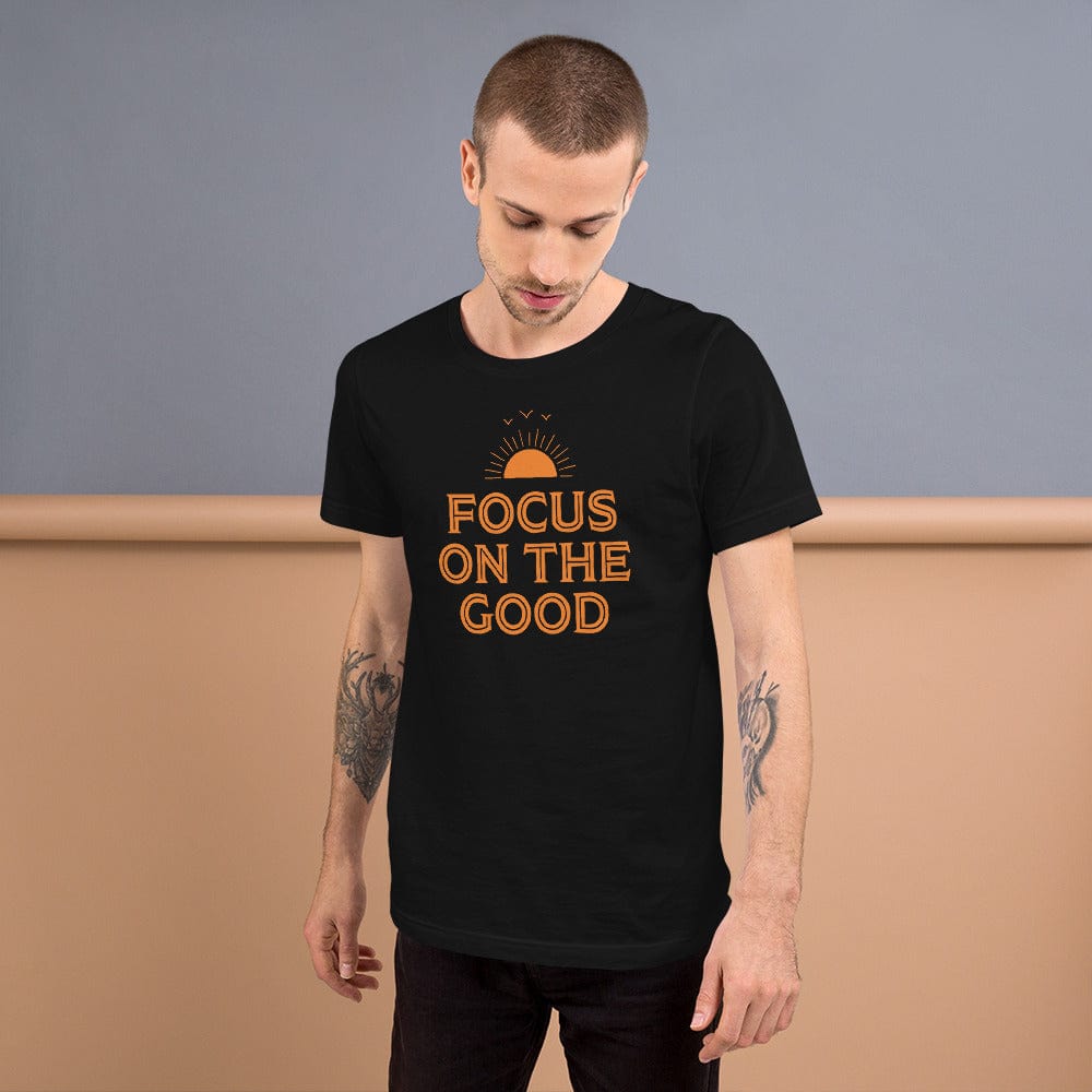 Shop Focus On The Good Inspirational Quote Positive Lifestyle Short-Sleeve Unisex T-Shirt, Tees, USA Boutique