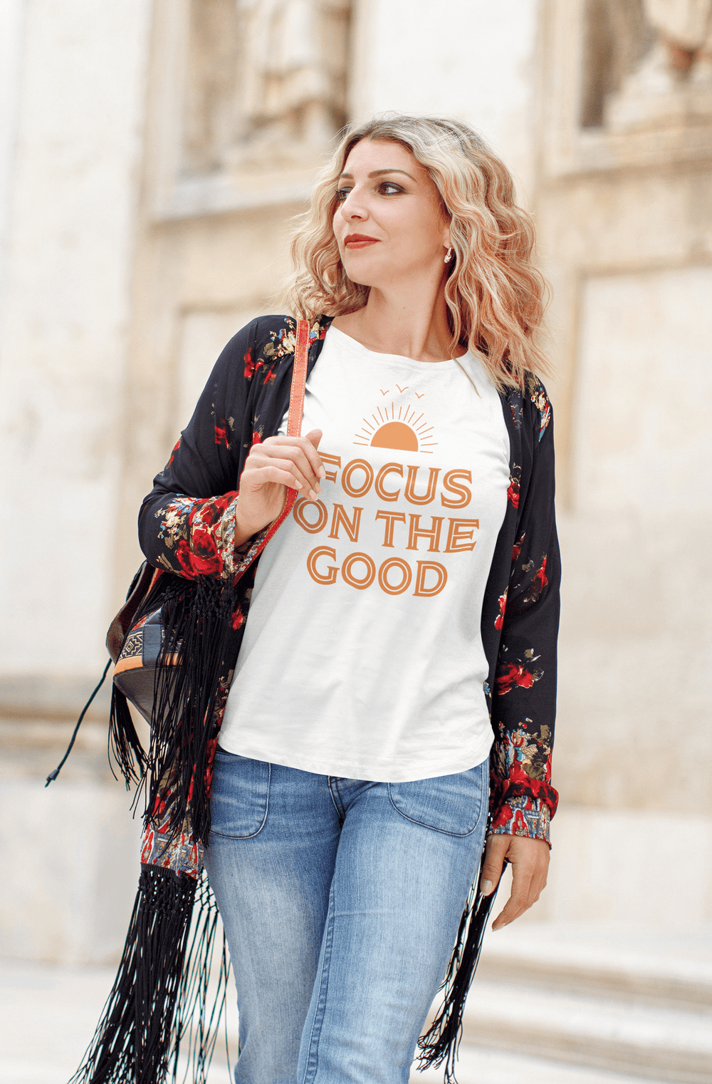 Focus On The Good Inspirational Quote Positive Lifestyle Short-Sleeve Unisex T-Shirt, Tees, $ 32.50, A Moment Of Now™
