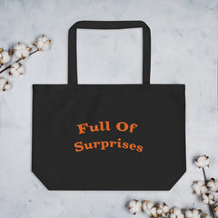 Full Of Surprises Lifestyle Statement Large Organic Tote Shopper Bag Bags - Shopping bags A Moment Of Now Women’s Boutique Clothing Online Lifestyle Store