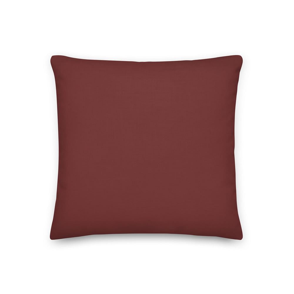 Shop Garnet Solid Color Decorative Throw Pillow Accent Cushion, Pillow, USA Boutique