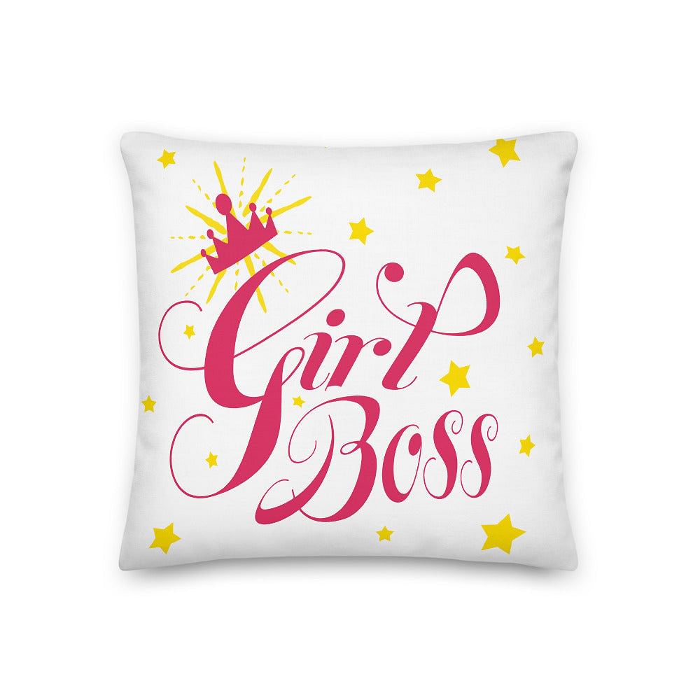 Girl Boss Decorative Throw Pillow Accent Cushion Pillow A Moment Of Now Women’s Boutique Clothing Online Lifestyle Store