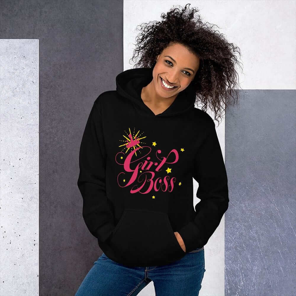 Girl Boss Motivational Inspirational Quote Everyday Cozy Go-to Unisex Hoodie, Hoodie, $ 41.50, A Moment Of Now™