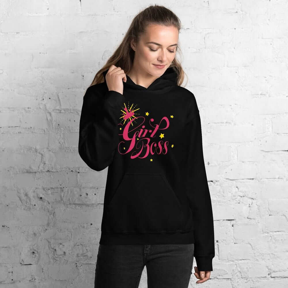 Girl Boss Motivational Inspirational Quote Everyday Cozy Go-to Unisex Hoodie, Hoodie, $ 41.50, A Moment Of Now™