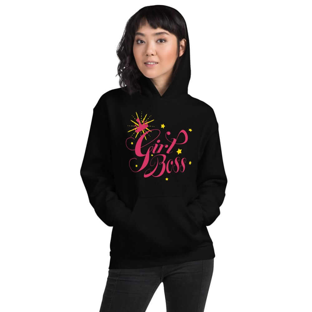 Girl Boss Motivational Inspirational Quote Everyday Cozy Go-to Unisex Hoodie, Hoodie, $ 41.50, A Moment Of Now™