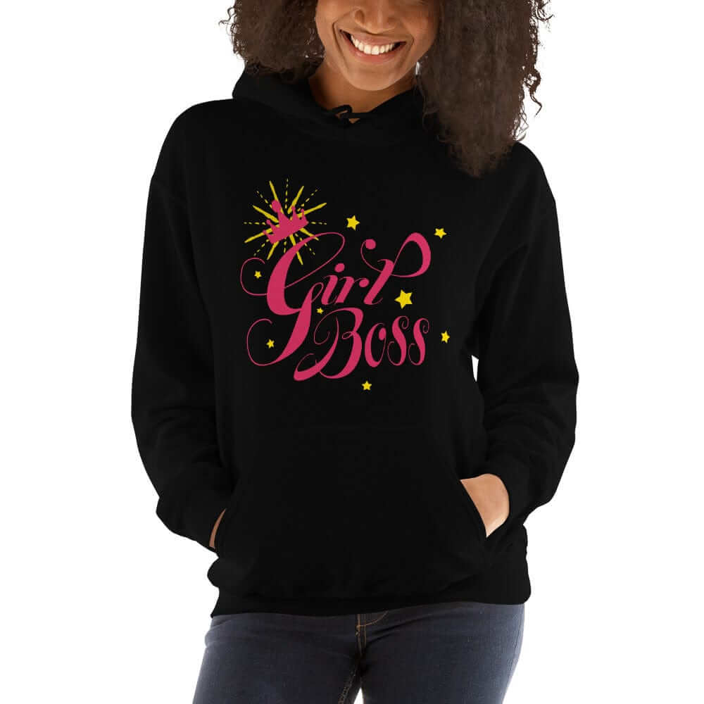 Girl Boss Motivational Inspirational Quote Everyday Cozy Go-to Unisex Hoodie, Hoodie, $ 41.50, A Moment Of Now™