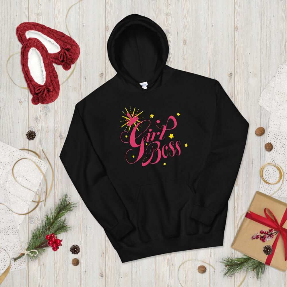 Girl Boss Motivational Inspirational Quote Everyday Cozy Go-to Unisex Hoodie, Hoodie, $ 41.50, A Moment Of Now™