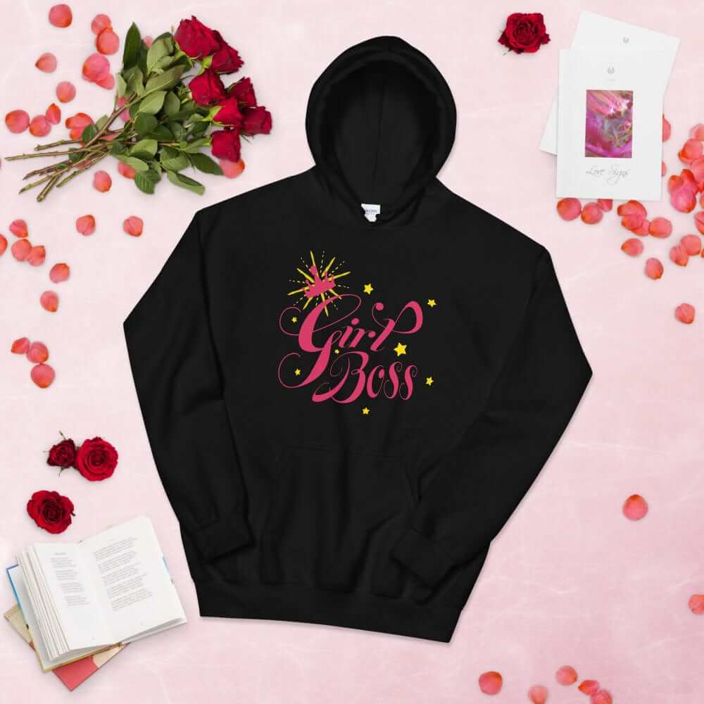 Girl Boss Motivational Inspirational Quote Everyday Cozy Go-to Unisex Hoodie, Hoodie, $ 41.50, A Moment Of Now™