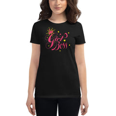 Shop Girl Boss Women's Fashion Fit Short Sleeve T-shirt, Clothing T-shirts, USA Boutique