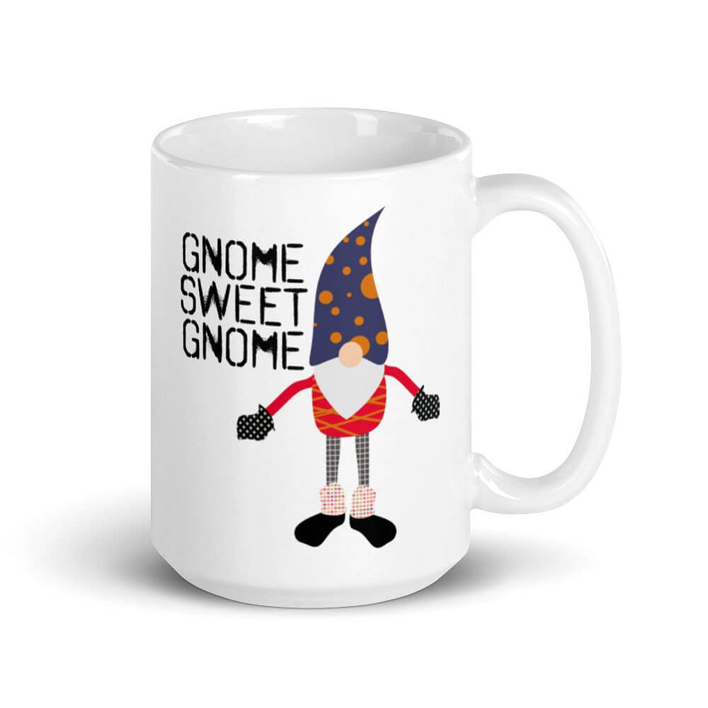 Gnome Sweet Gnome Christmas Holiday Coffee Tea Cup Mug, A Moment Of Now, $ 24.50