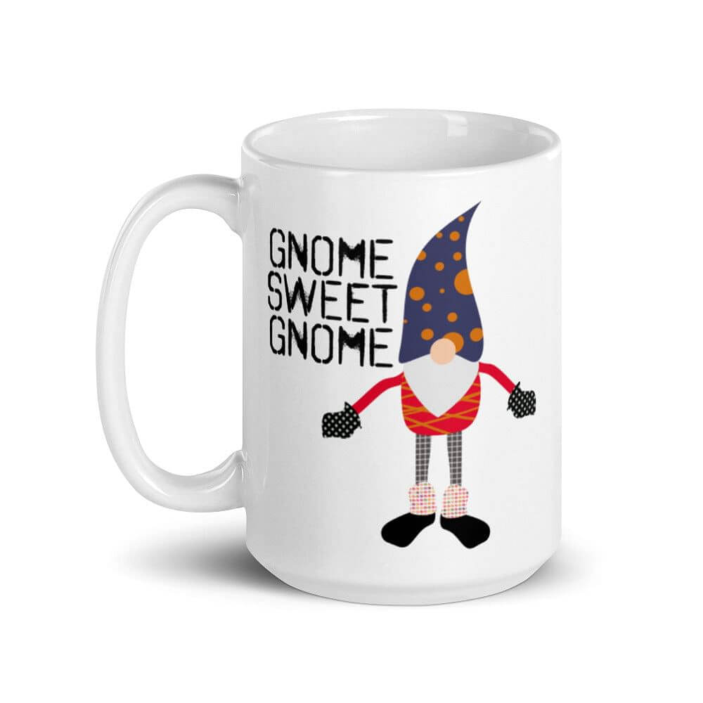 Gnome Sweet Gnome Christmas Holiday Coffee Tea Cup Mug, Mug, $ 17.50, A Moment Of Now™