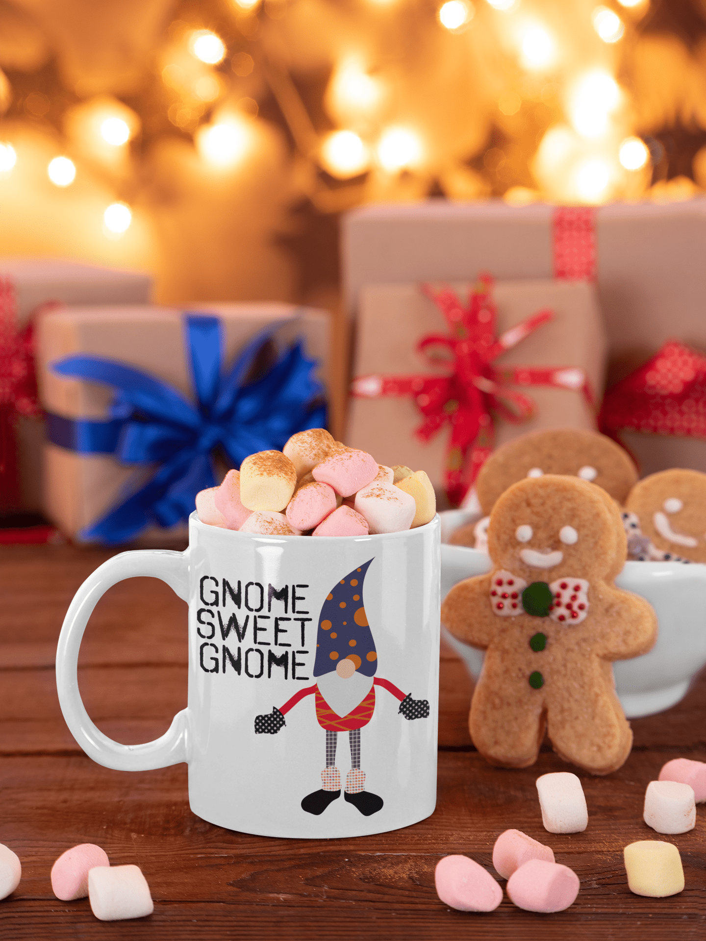 Shop Gnome Sweet Gnome Christmas Holiday Coffee Tea Cup Mug, Mug, USA Boutique